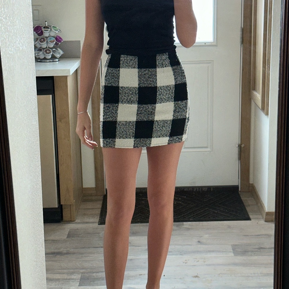 Black and white skirt